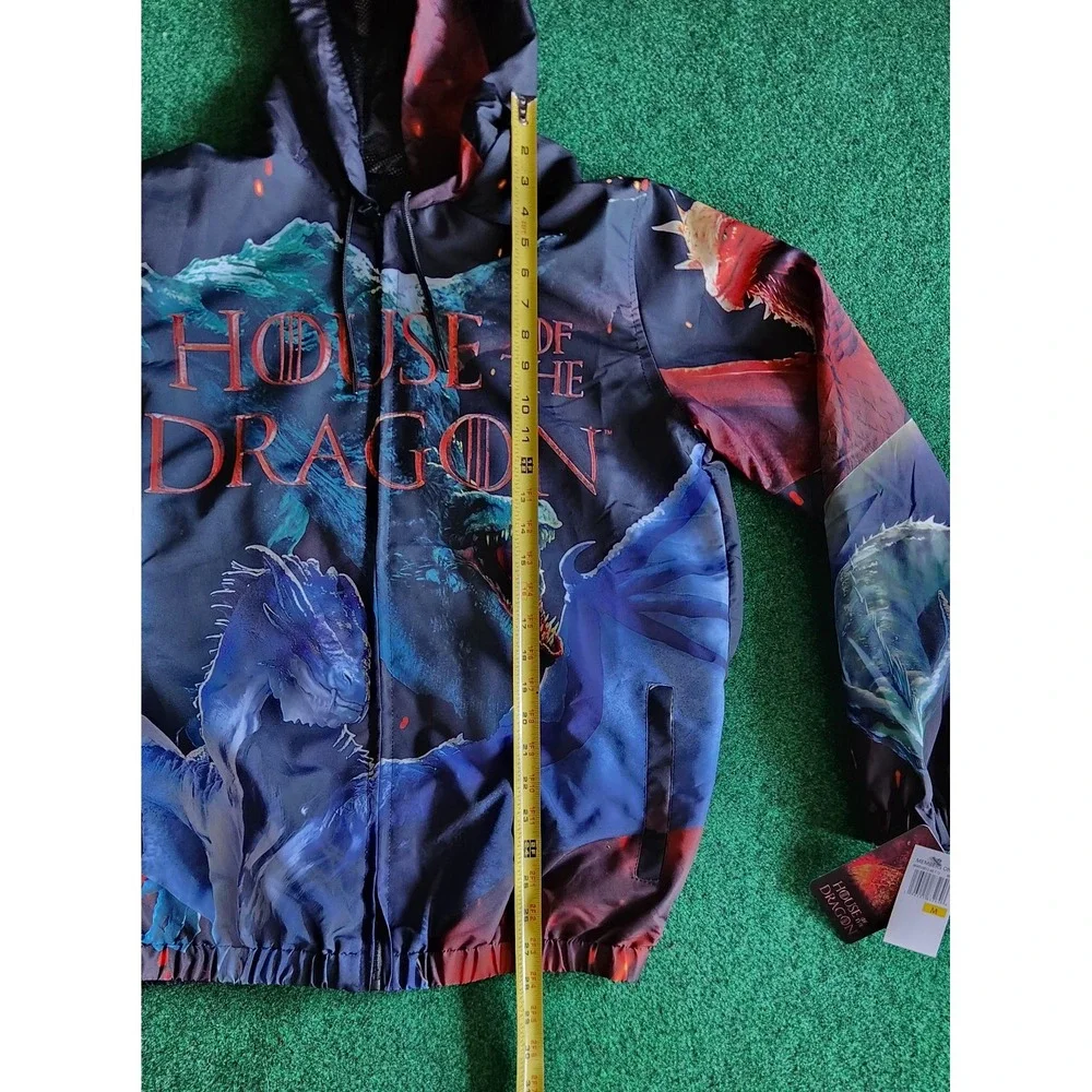 HBO Game of Thrones House of the Dragon Windbreaker Jacket Men Size Medium
